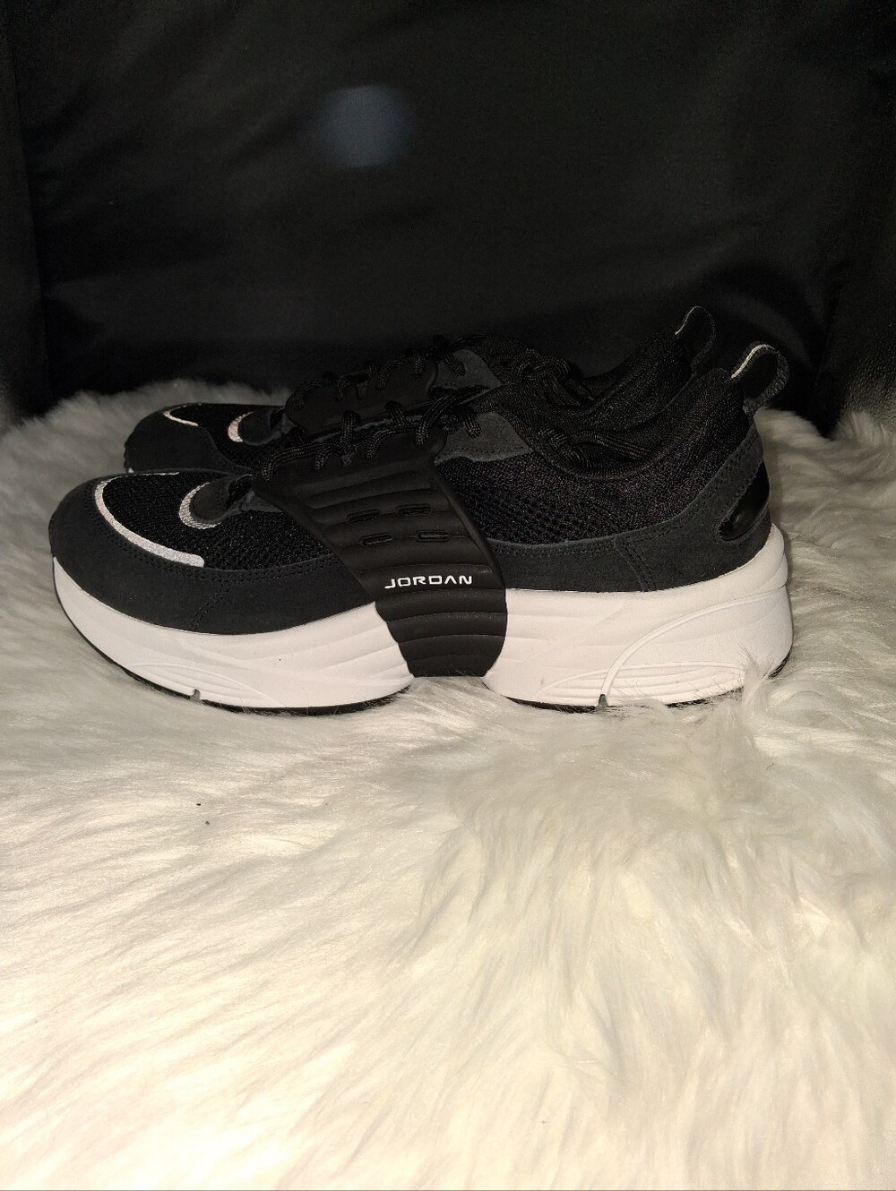 Jordan Trunner Men’s Black and White Chunky Sole Sneakers